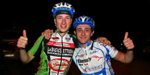 Giulio Valfrè e Luca Ghidella  primi alla staffetta di Poirino (TO)